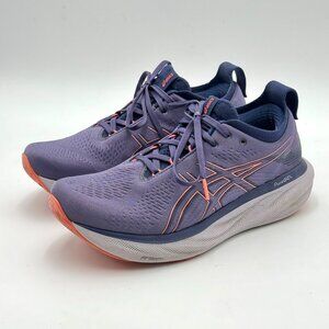 ASICS Gel-Nimbus 25 Running Shoes Womens Purple Workout Sneakers Athletic Size 9